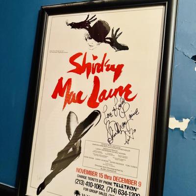 SHIRLEY MACLAINE SIGNED POSTER