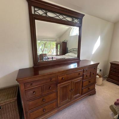 Dresser with mirror