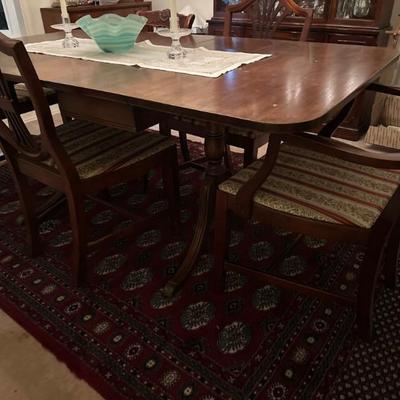 Dining table with chairs