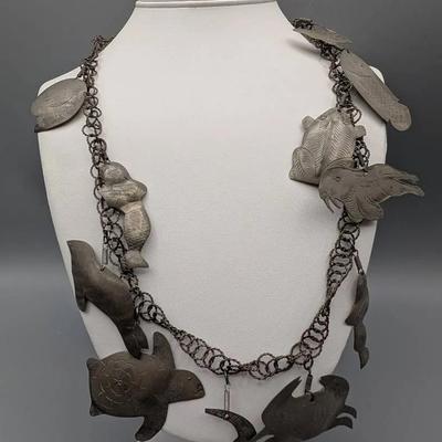 Sea Life Metal Necklace