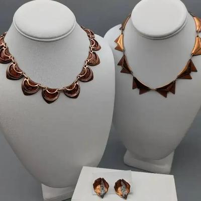 Mid Century Enameled Copper