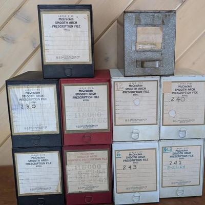 Metal Pharmacy Prescription Files