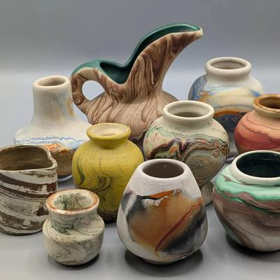 American Swirl and Mission Clay Art Pottery