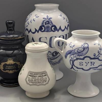 Eli Lilly and Gilbertson's Apothecary Jars