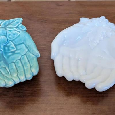 Westmoreland and Nelson McCoy Hand Trinket Dishes