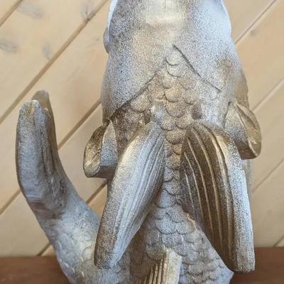 Terra Cotta Largemouth Bass Statue