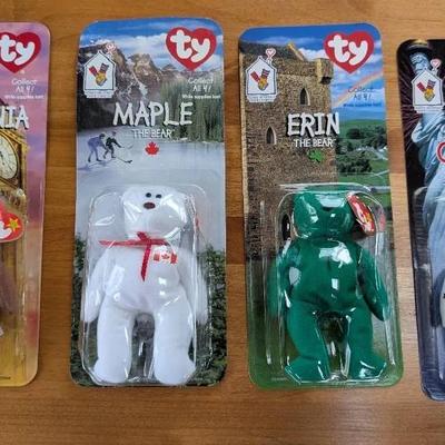 McDonald's International Bears Teenie Beanie Babies