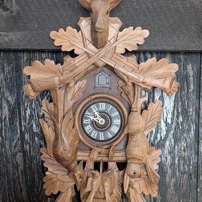 West Germany 8 Day Hunter Cuckoo Clock 