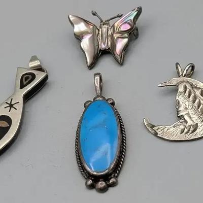 Southwestern Sterling Silver Pendants