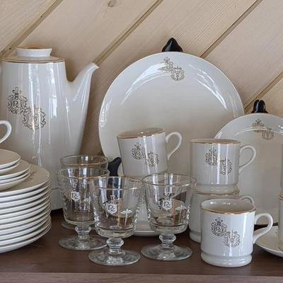 1960's Hall China Rx Pharmacy Porcelain Dinnerware