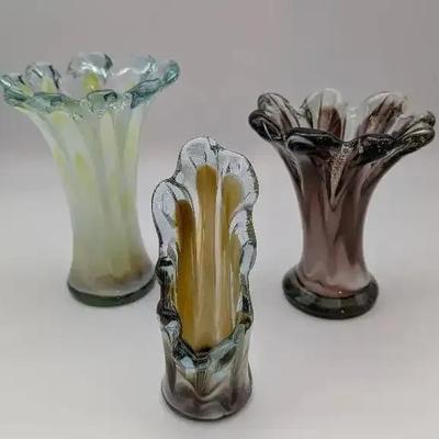 Blown Art Glass Vases