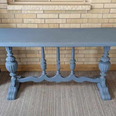 Double Pedestal Console Table