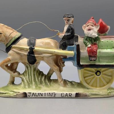Horse Drawn Jaunting Car Figurine 