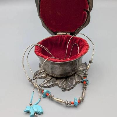 Native American Necklaces in Godinger Dish