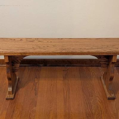 Solid Oak Bench