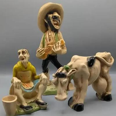 1930's Chalkware Caricatures 