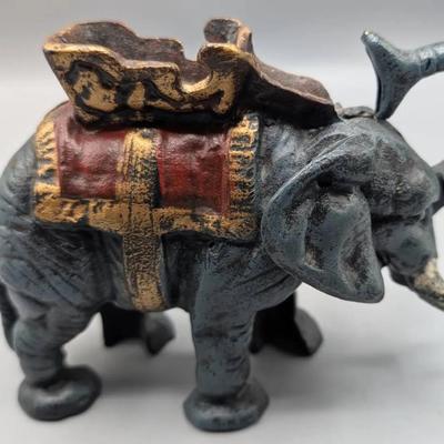 Cast Iron Mechanical Elephant Bank