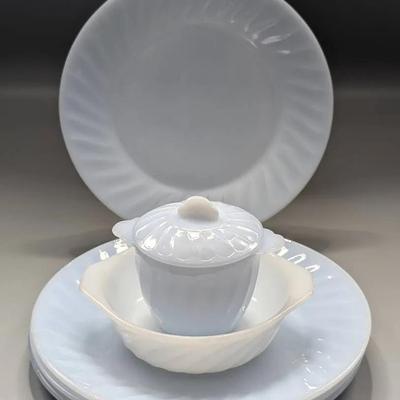 Fire King Azurite Delphite Blue