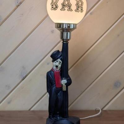 1950's Charlie Chaplin Hobo Bar Lamp