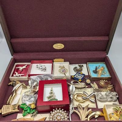 Wood Chest With Pins