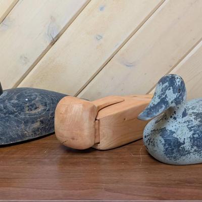 Hand Carved Duck Trio