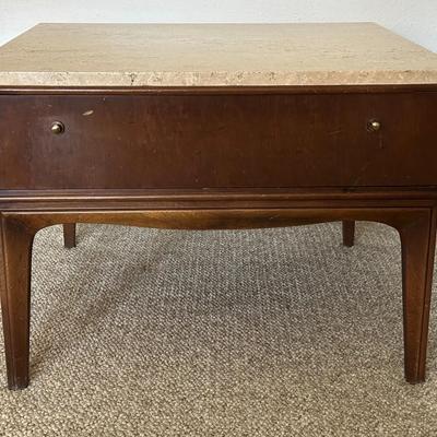 Lane Table with Italian Marble Top