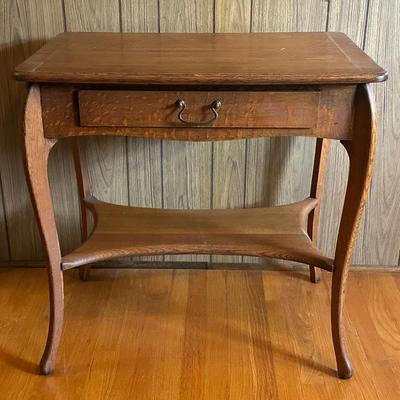 Tiger Oak Side Table