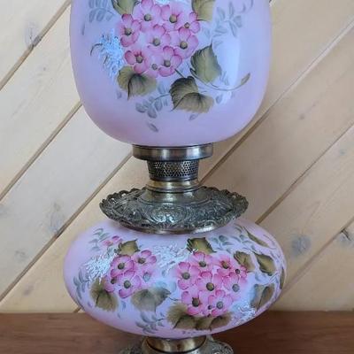 Pink Rose Gone With the Wind Parlor Lamp #2