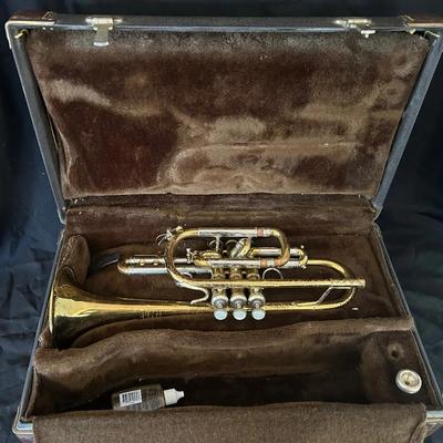 Bach Model 37 Stradivarius Cornet With Case
