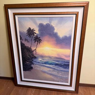 Large Walfrido Garcia Sunset Artwork