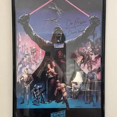 Authentic Stars Wars The Empire Strikes Back Signed Poster Collectors Edition