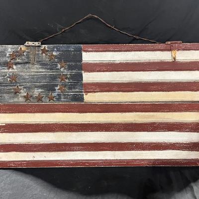 Beadboard American Flag 
