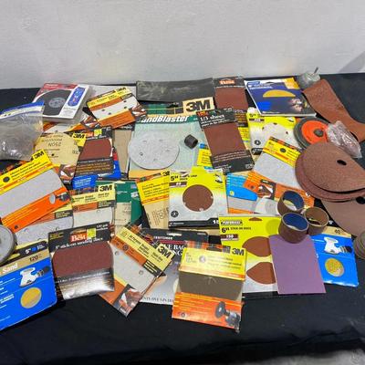 Mystery Lot Of Sandpaper Of Various Grits