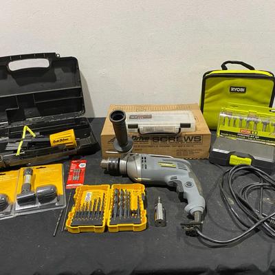 Collection Of Drills & Drill Bits