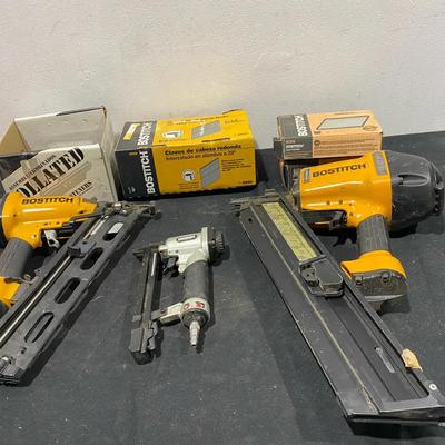 Bostitch & Surebonder Pneumatic Framing Nail Guns & Boxes Of Nails