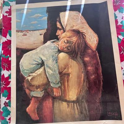 Expectations Art Print Signed Locca Bernard 1970 Holland 