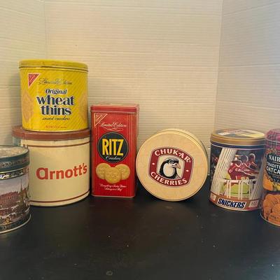 Cookie Tins Nairns Snickers Olympics Ritz Wheat Thins 