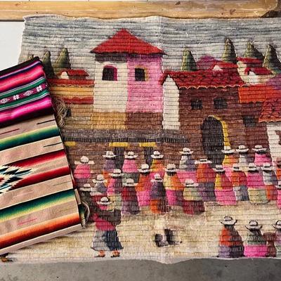 Hanging Wall Art Table Runner Decor Peruvian Southwestern 