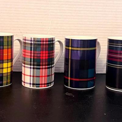 Buchanna Tartan Dunoon Stoneware Mugs Scotland (6) 