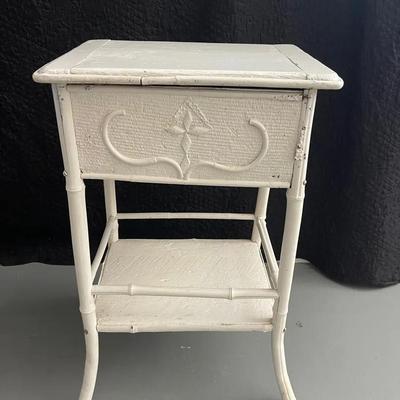 Painted Distressed Sewing Cabinet 