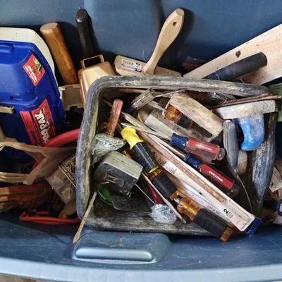 Various Hand Tools Everything In The Bin Bin Not Included 