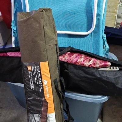 Lounge Chairs and a Hammock with Stand