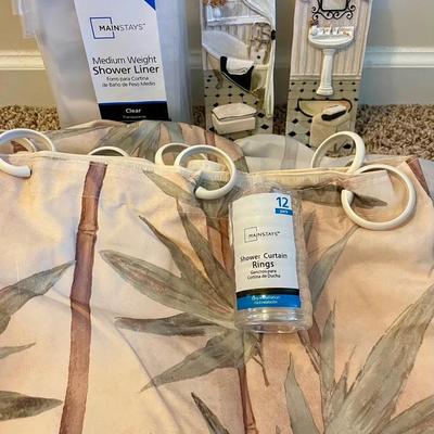 Shower Curtain, Rings, Liner