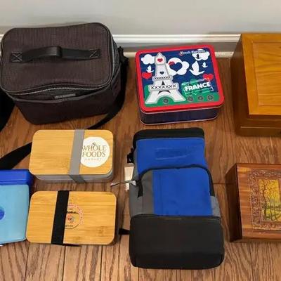 Lunch Boxes And Wooden Boxes 