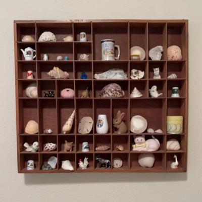 Shadowbox With Shells and Trinkets