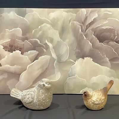 Floral Print And A Pair Of Birds