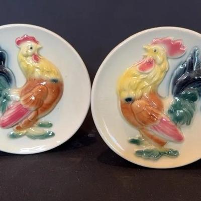 Royal Copley Rooster & Hen