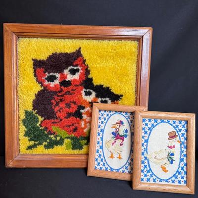 Yarn Owl and Cross Stitch