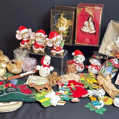 Vintage Christmas Ornaments and Stockings