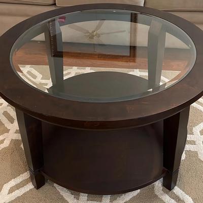 Wood And Glass Coffee Table